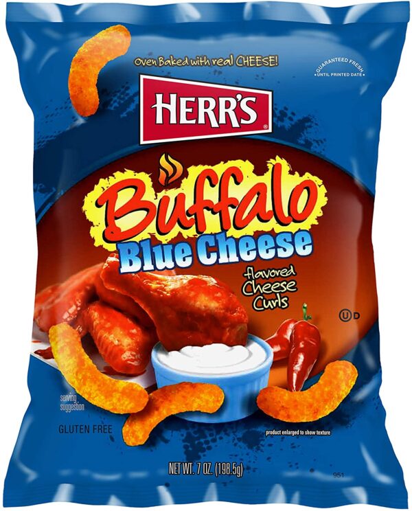 Herrs Blue Cheese Curls Jumbo Bag