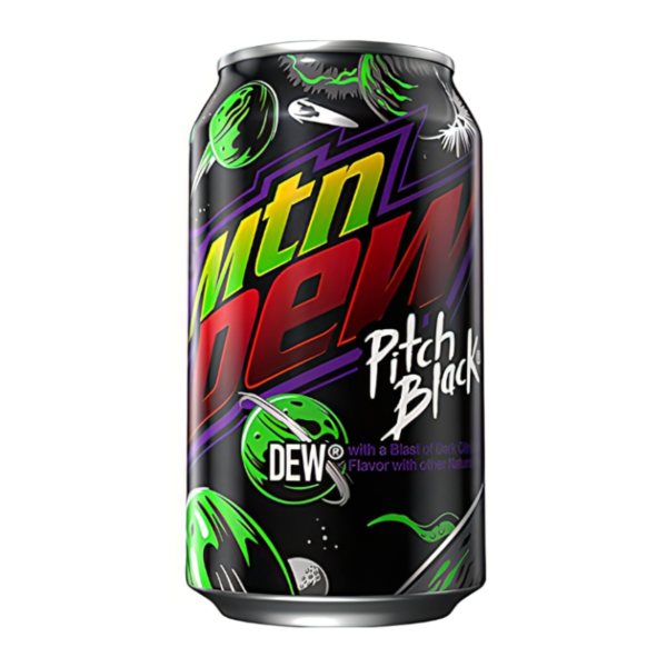 Mountain Dew RARE Pitch Black Can 355ml American Import