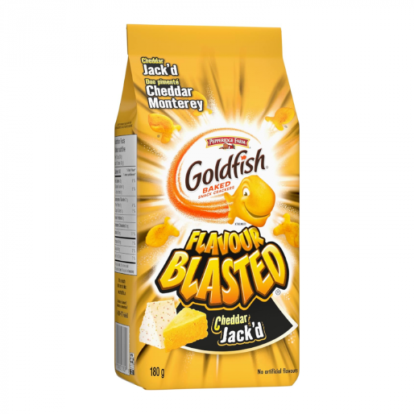 Goldfish Flavour Blasted Cheddar Jack'd Cheese Crackers