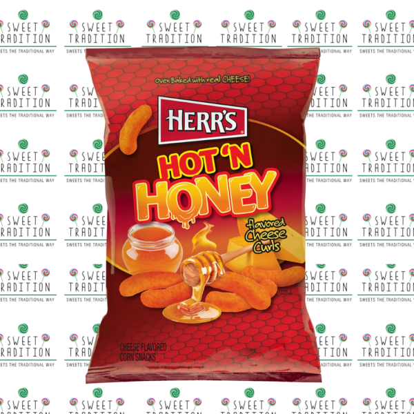 Herrs Hot Honey Cheese Curls Large Bag