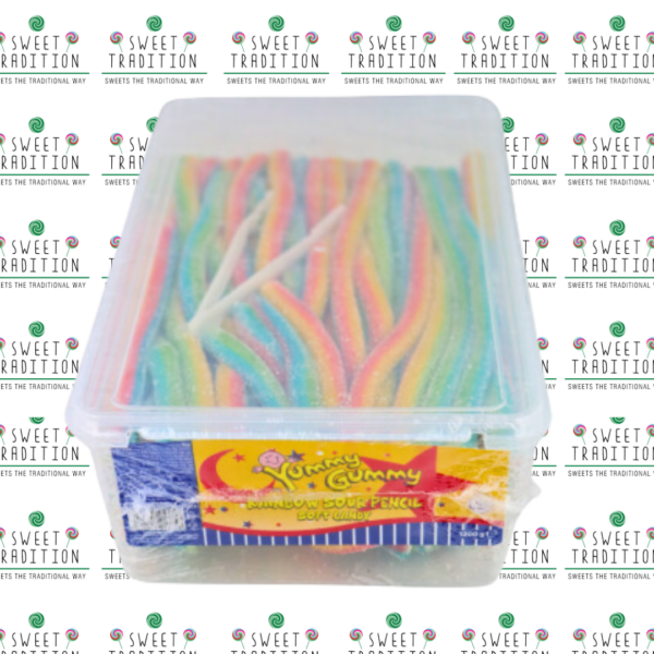 Sour Rainbow Pencils Full Tub