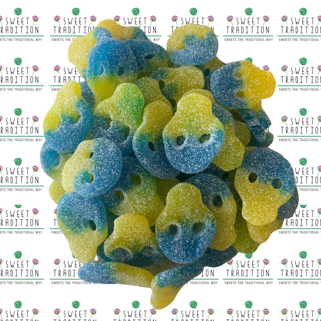 Create Your Own Pick & Mix - Sour Lemon & Blueberry Skulls (Swedish)