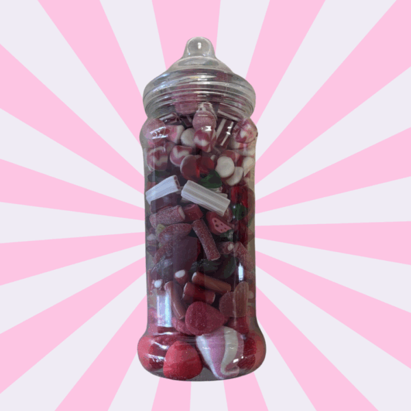 Large Pick & Mix Jar All Red 1.7KG Gift Jar - Image 2