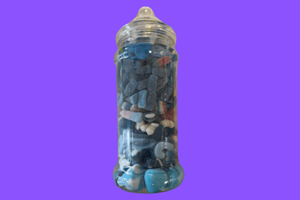 Large Pick & Mix All Blue Sweets Jar 1.7KG - Image 2