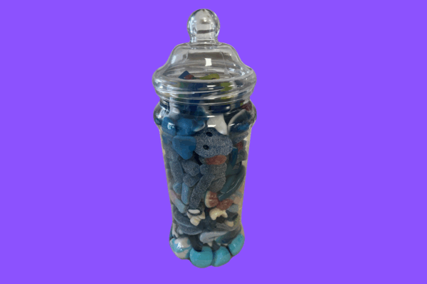 Large Pick & Mix All Blue Sweets Jar 1.7KG