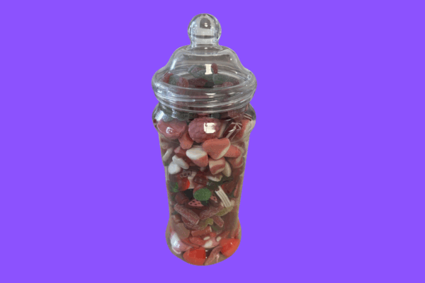 Large Pick & Mix Jar All Red 1.7KG Gift Jar