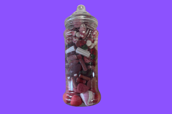 Large Pick & Mix Jar All Red 1.7KG Gift Jar - Image 2