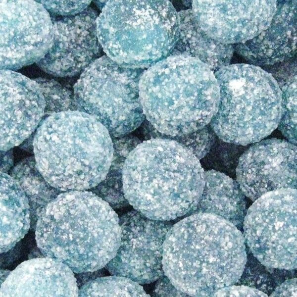 Mega Sour Blue Raspberry Balls - Sweet Traditions, Sweets The ...